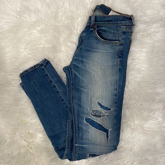 Rag & Bone Woman’s The Dre distressed skinny Jean size 26 - Picture 7 of 13